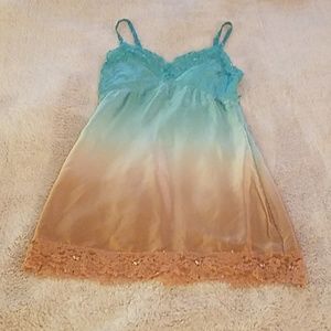 Moda International long silk cami